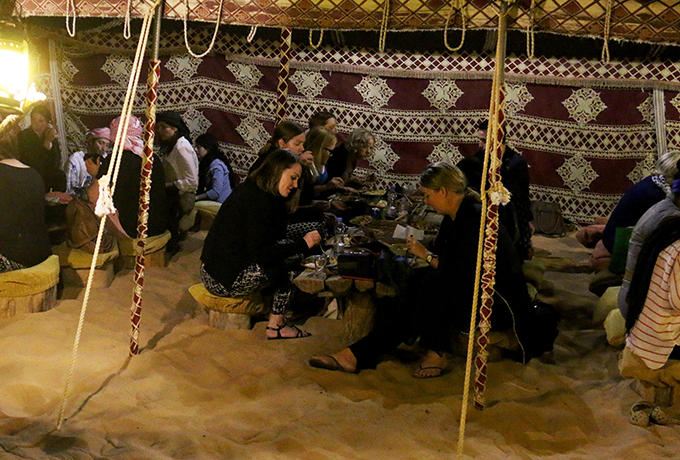 Royal desert retreat feast