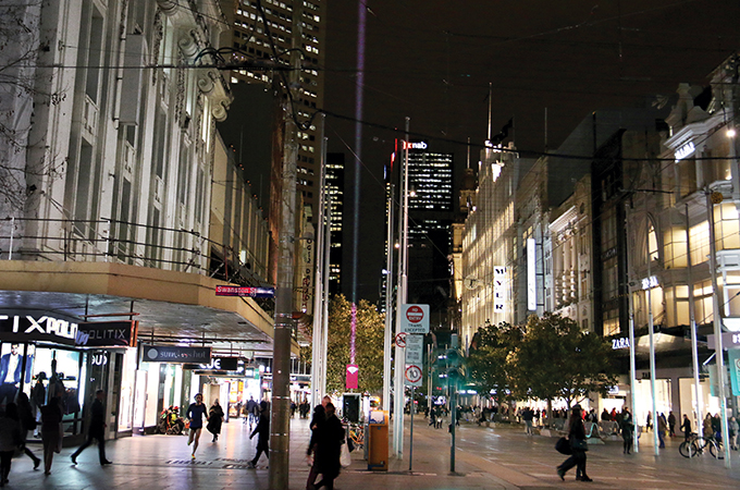 Bourke Street Mall Melbourne