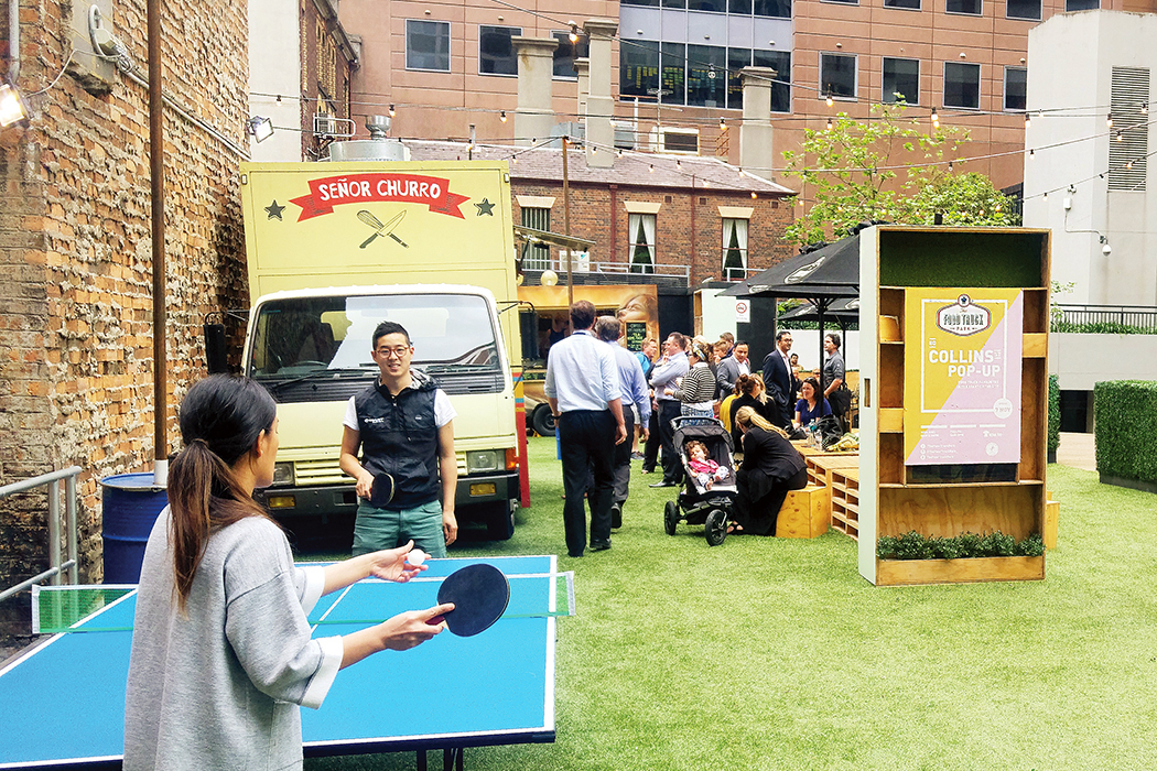 Food Trucks pop up on Collins Street