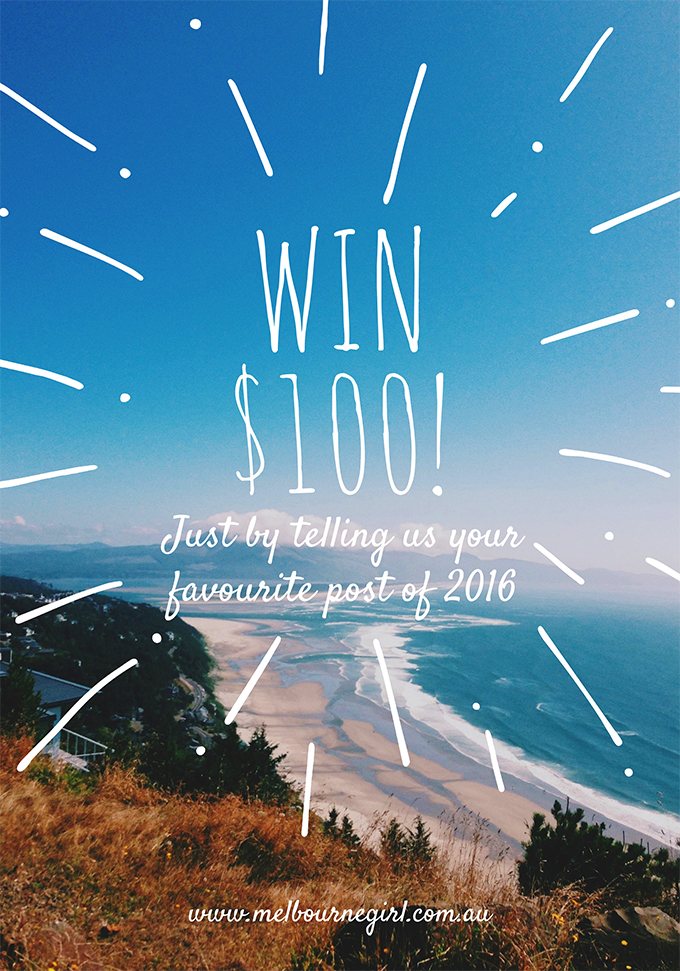 Farewell the huge year with Melbourne Girl - WIN $100!