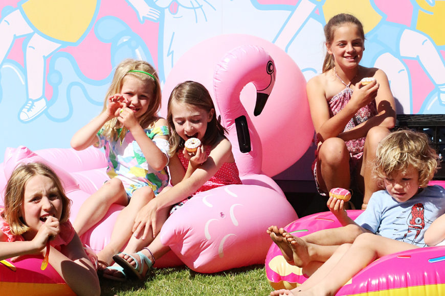 Splashland pop up inflatable waterslide park for Kids MELBOURNE GIRL