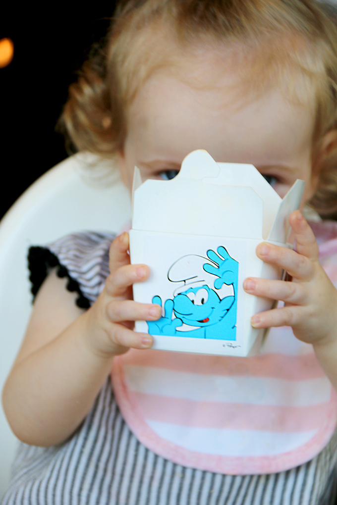 Popcorn Box - The Smurf's High Tea at The Langham Melbourne