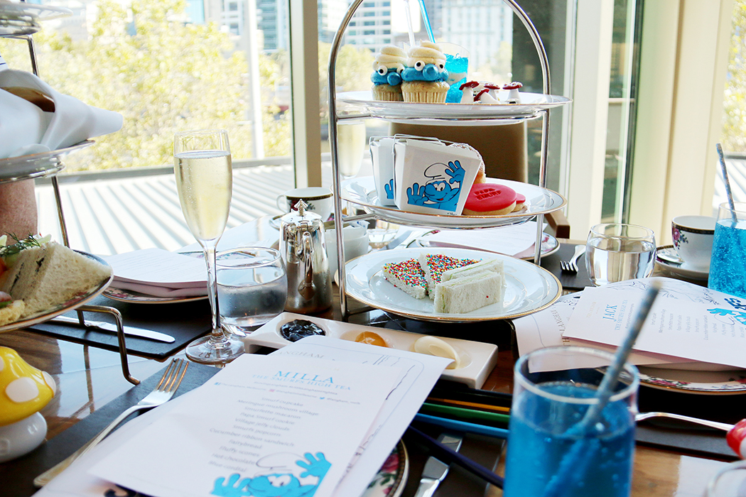 The Smurf's High Tea at The Langham - Melbourne Australia