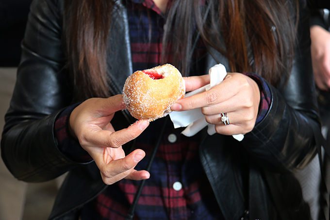 Jam donuts at Dandenong Market