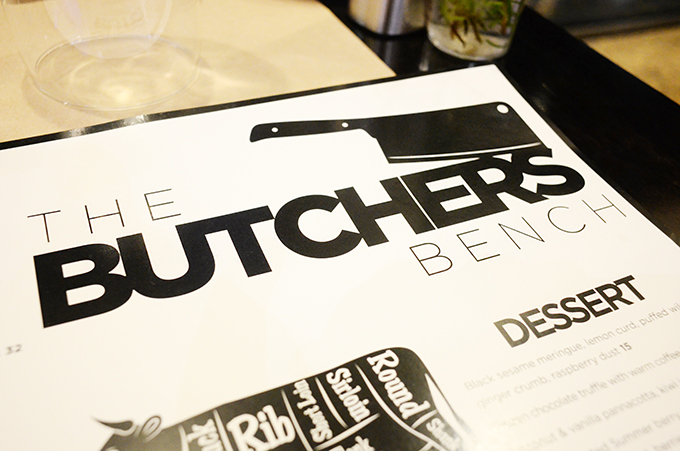 The Butchers Bench - Dessert Menu