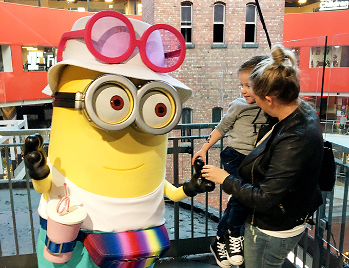 Jack meets the Minion at Melbourne Central