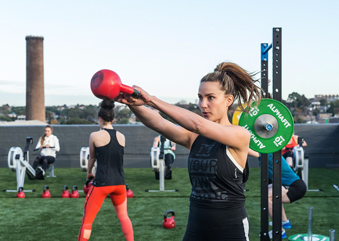 Rachael Finch - Reebok workout in Melbourne