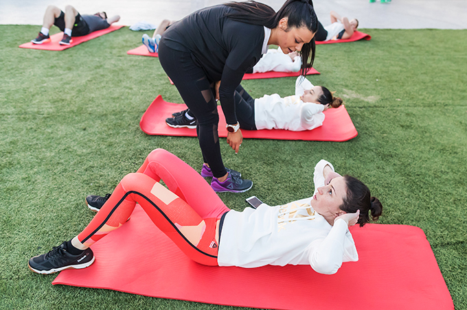 Reebok workout in Melbourne - Pia Therese