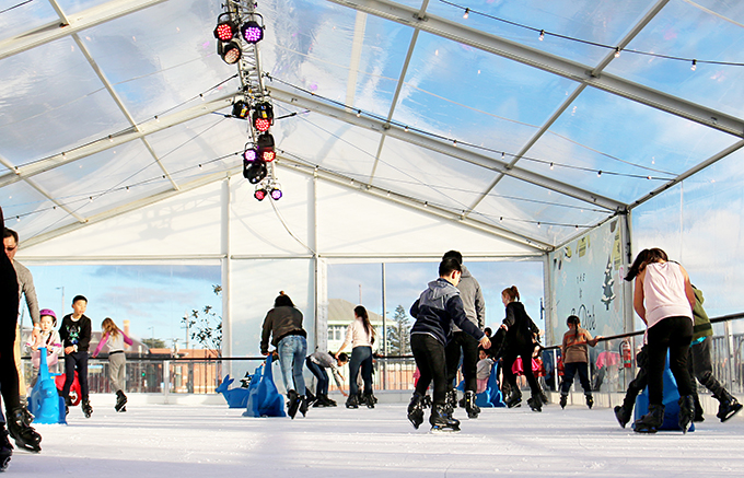 Ice skating at Ringwood Town Square - Eastland