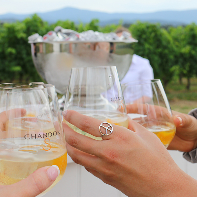 Cheers with Chandon S