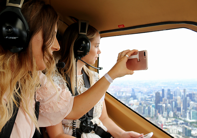 Flying on board Microflite Helicopter Melbourne
