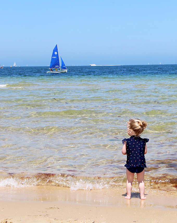 Port Melbourne Beach - Port Phillip Bay in Melbourne Australia