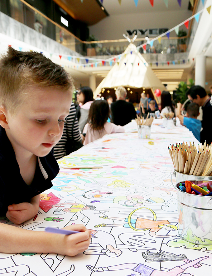 Creative Colouring at Eastland School Holiday Wellness Hub