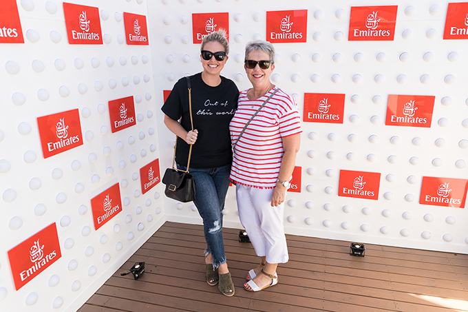 Emily Collie and Mother at the Australian Open