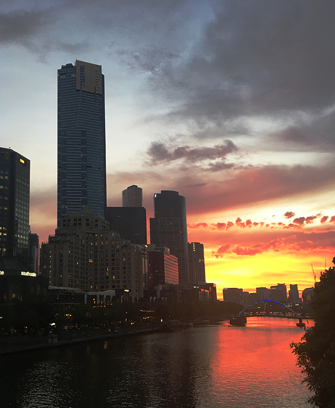 Sunset in Melbourne - Australia