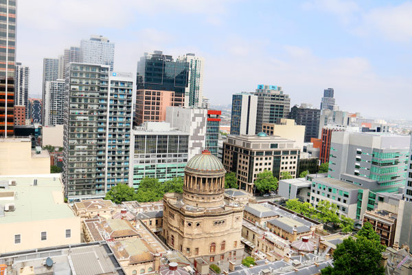 View from Adina Apartment Hotel Melbourne