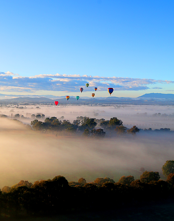 Balloons over The King Valley - Victoria Australia