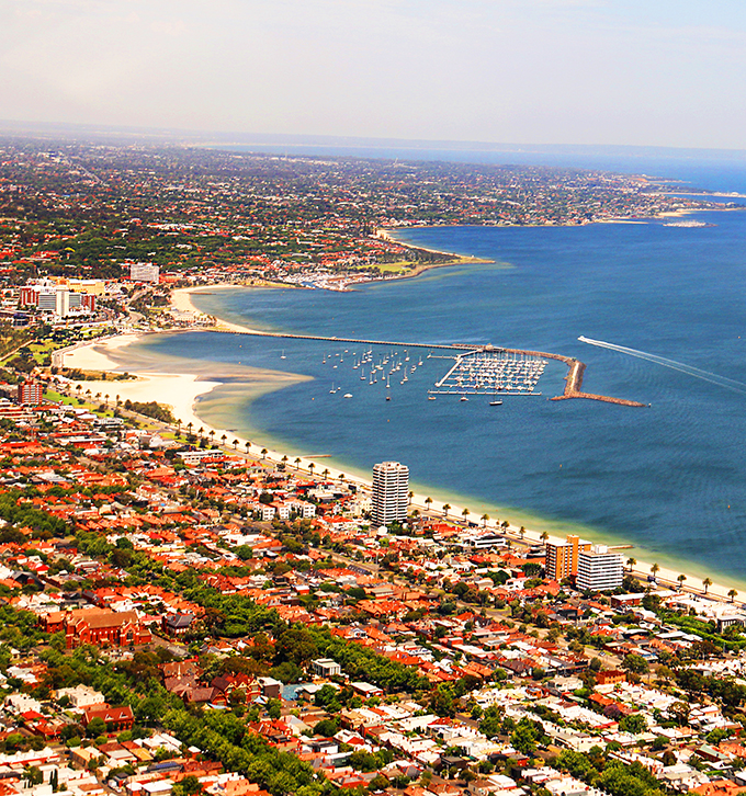 Views over St Kilda Beach - Melbourne