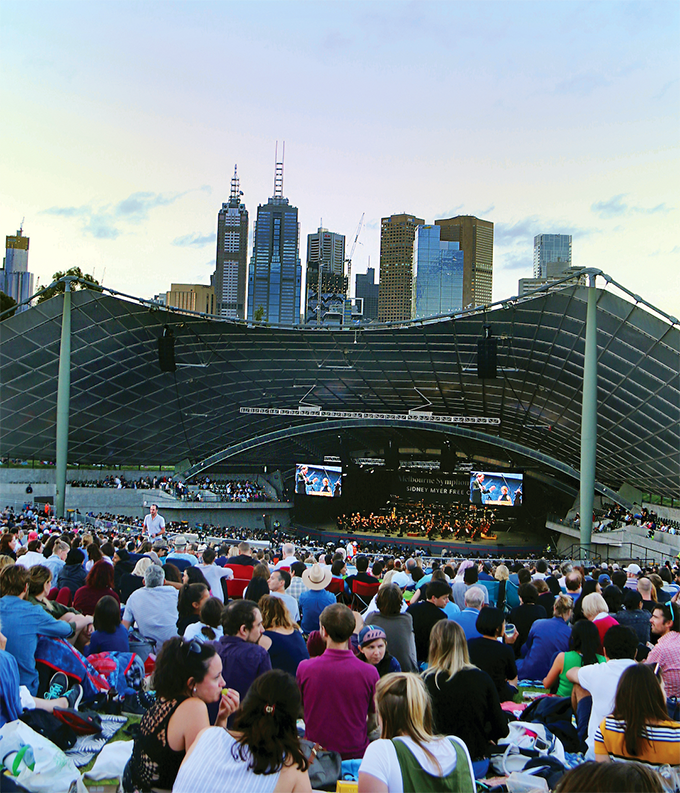 Concert at Sidney Myer Music Bowl - Melbourne